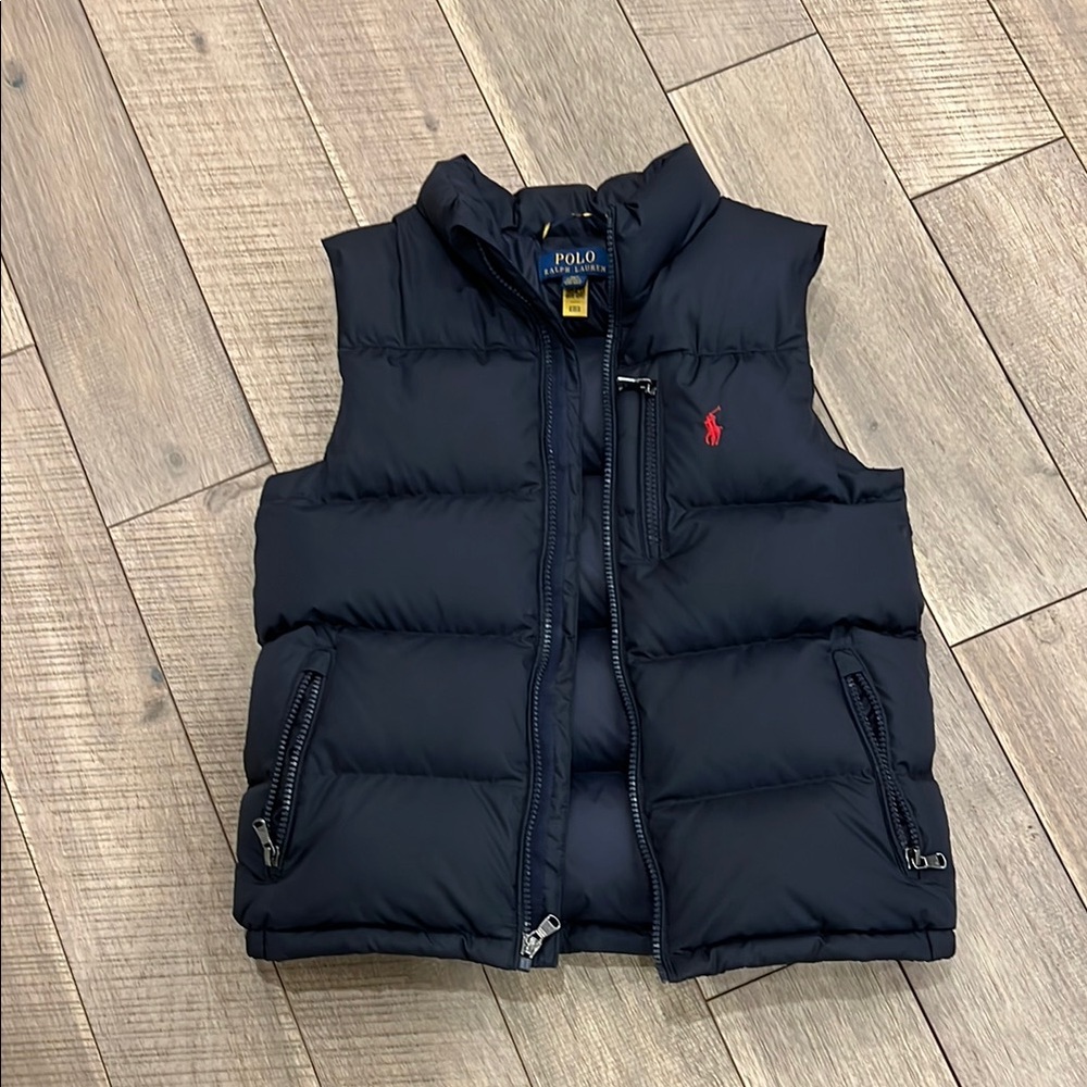 Polo Ralph Lauren Navy Puffer Vest Boys/ Girls Size 8
